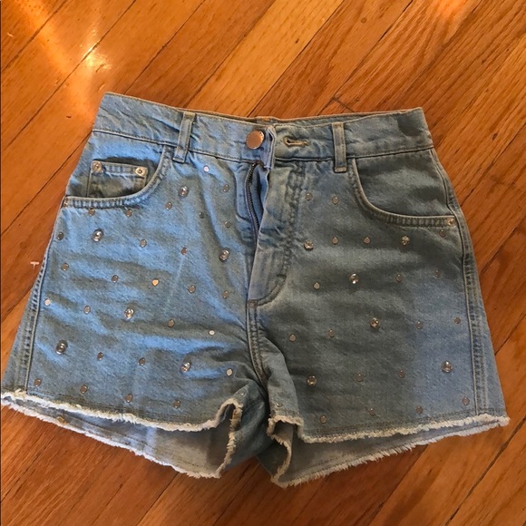 Maje Ilion high-rise denim shorts - Picture 2 of 6